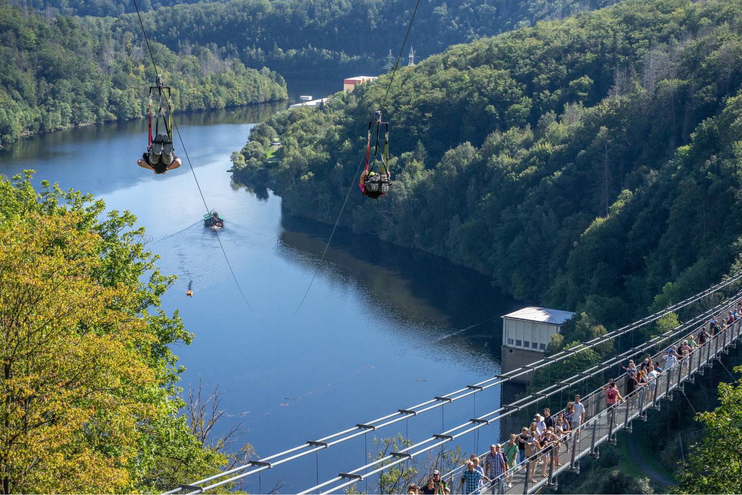 Flug Megazipline Harzdrenalin