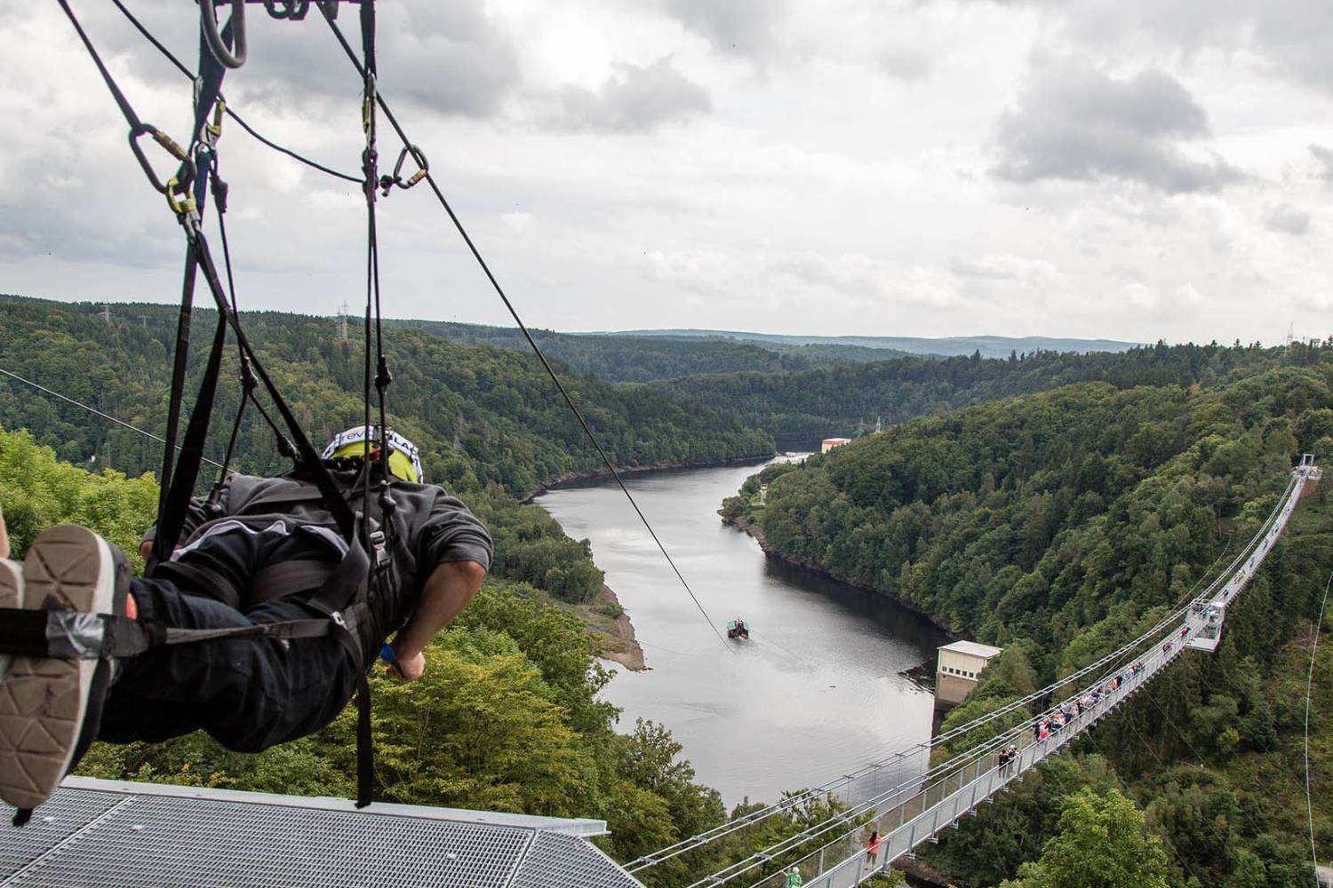 Megazipline Abflug